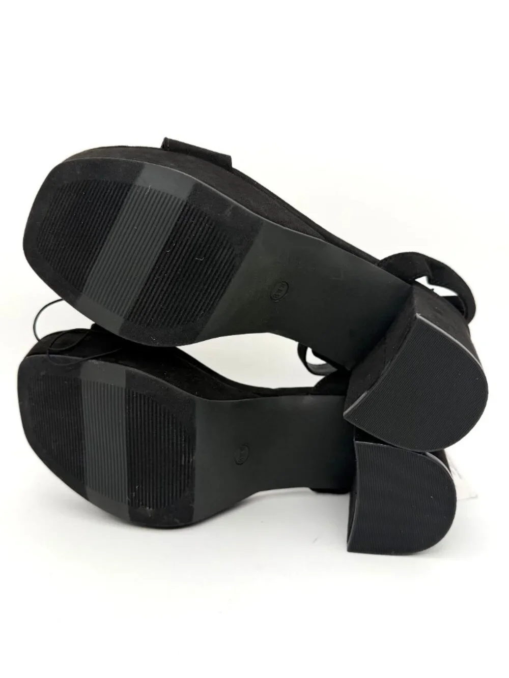 New Torrid Black Platform Block Heel Sandals - Size 8WW
